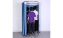 SHIJINHAO Clothing Store Fitting Room Mobile Track Privacy Protection Cloakroom Outdoor Shelter Partition Changing Room for Large Shopping Malls Boutiques Color : Silver Size : 88x82x200cm - B6SBACI1L