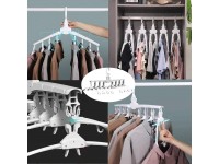 Space Saving Hagers Magic Folding Clothes Hangers for Travel Fold Hangers - BTNOPE0U6
