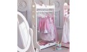 TANGIST Tidy Rails Hanging Unit Furniture for Clothes Garment Rack Clothes Organizer Color : White Size : 117x63x36cm Clothes Hanger - BZSFBVCIV