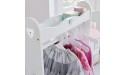 TANGIST Tidy Rails Hanging Unit Furniture for Clothes Garment Rack Clothes Organizer Color : White Size : 117x63x36cm Clothes Hanger - BZSFBVCIV