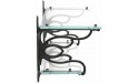 Topex Design 11236A27 Double Glass Bathroom Shelf Dark Bronze - BVWN52BVL
