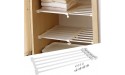 WFTHOD 50-120cm Adjustable Telescopic Storage Rack Cupboard Wardrobe Closet Divider Partition Shelf Organizer Trays Color : 75-120cm - BO4NNANGL