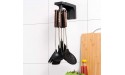 XMZFQ Kitchen Storage Rack Wall Mounted Kitchen Utensils Rotatable Retractable Nail-Free Kitchen Storage Shelf with Hook for Home,4hooks - BE6CN0QZF