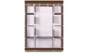XYYSSM Portable Wardrobe Closet Storage Organizer 4-Layer 10 Lattices Non-Woven Fabric Clothes Chest Shelves for Hanging Clothes for Bedroom Quick and Easy to Assemble Extra Strong and Durable - B835ENPMU