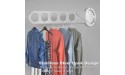 1 PCS Folding Wall Mounted Clothes Rack Folding Clothes Hangers Stainless Steel Laundry Hangers Wall Mount Retractable Heavy Duty Clothes Drying Rack Coat Hook Garment Rack for Bathroom 5 Holes - B6XFGM20Q