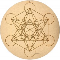 12 Metatron Cube Sacred Geometry Wall Art Cum Crystal Grid Mandala Wood Wall Art For Meditation And Home Decor - B63ZTYSLK