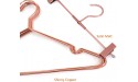 30Pack Koobay 13 Children Rose Copper Gold Shiny Metal Wire Top Clothes Hangers for Shirts Coat Storage & Display - BWW0GUN9H