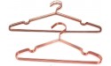 30Pack Koobay 13 Children Rose Copper Gold Shiny Metal Wire Top Clothes Hangers for Shirts Coat Storage & Display - BWW0GUN9H