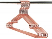 30Pack Koobay 13" Children Rose Copper Gold Shiny Metal Wire Top Clothes Hangers for Shirts Coat Storage & Display - BWW0GUN9H