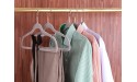 AASSU 5pcs Clothes Coat Velvet Hangers Non Slip Luxury Flocked Trouser Trouser Skirt Hanger Closet Storage Hook - BMPV7UTCO