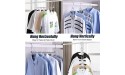 AHEYHOM Hangers Space Saving,5 in 1 Non-Slip Metal Magic Clothes Hanger for Closet Space Saver,Multifunctional Clothes Rack Coat Suit Jacket Sweater Skirt Shirt Pants for Wide Shoulder 1 Pcs - BR0UAFFX2