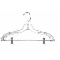 American Hanger & Fixture P33 Teens 14 Wide Clear Heavyweight Suit Hanger Pack of 100 - B2GL0WWS6