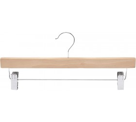 Basics Wooden Hangers with Clips Natural 10-Pack - BK37EI7FV