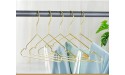 Buthneil 20 Pack Strong Metal Wire Hangers Clothes Hangers Coat Hanger Standard Suit Hangers Suit Hangers Ideal for Everyday Use Gold - BI47VAK0W
