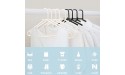 Byomostor Black Hangers 50 Pack Light Weight Durable Plastic Clothes Hangers G-Shape Standard Size Non-Slip Coat Hanger Adult Clothes Hangers for Laundry & Everyday Use -Slim & Space Saving - B4Q4VK801