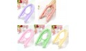 Clothes Hangers AEYTLOI 10pcs Colorful Travel Hangers with 1 Pack Clothesline Portable Folding Coat Hangers Plastic Hangers Travel Accessories Clothes Drying Rack for Travel - BJ11S6JNF