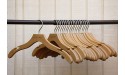 Coat Shirt Hangers Solid Wood Top Retail Large Box of 100 - BVDBHWFPE
