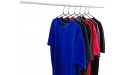 GXLQIJU Clothing Hangers Non-Slip Durable Metal Hanger with Rubber Coating Space-Saving Slim Standard Clothes Hangers for Shirt Skirt Coat Black 32pack - BDY0MBVSJ