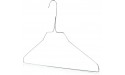 HANGERWORLD 20 Extra Wide 18.11 inch Metal 15 Gauge Silver Galvanised Wire Clothes Garment Pants Bar Coat Hangers - BFFNEOAYO
