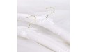 HANGERWORLD 5 Black and White 17inch Satin Padded Top Coat Clothes Garment Dress Hangers - BA9JC6JHX