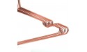 Koobay Clothes Hangers 17 Heavy Duty Adult Clothing Hangers Rose Copper Gold 60 Pack Metal Wire Top Clothes Hangers for Shirts Coat Storage Display - B1T1YPKU7