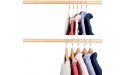 Koobay Clothes Hangers 17 Heavy Duty Adult Clothing Hangers Rose Copper Gold 60 Pack Metal Wire Top Clothes Hangers for Shirts Coat Storage Display - B1T1YPKU7