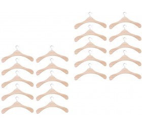 LoveinDIY Wood Clothes Hanger Coat Hangers Natural Finished for SD17 SD13 20 Pack - BORPW4WDN