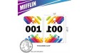 MIFFLIN Live Sale Plastic Tags Reusable Normal and Reverse Mirror Image Hanger Cards Colorful and Eye Catching PVC Hanger Cards White 001-100 - BK6Y1XGTI