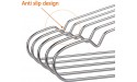 OIKA Clothes Hangers 40 Pack Suit Hangers Stainless Steel Strong Metal Hangers 16.5 Inch for Heavy Duty Coat Hangers - BBBOQA4U4