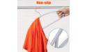 OIKA Hangers 50pack No Shoulder Bump Plastic Suit Hangers Rose Gold Hooks,Non Slip Space Saving Clothes Hangers Heavyduty,Rounded Hangers for Sweaters,Coat,Jackets,Pants,Shirts,Dresses Grey Hangers - BBNKAJBCM