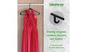 Plastic Clothes Hangers 20 40 & 60 Packs Heavy Duty Durable Coat and Clothes Hangers | Vibrant Color Hangers | Lightweight Space Saving Laundry Hangers 60 Pack Black - BI6E3WPHA