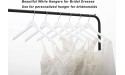 Premium Solid Wood Bridal Wedding Dress Hangers Beautiful Wooden Shirt Suit Coat Jacket Clothes Hangers-360° Strong Swivel Hook-Extra Smooth Finish-Smoothly Cut Notches-10 Pack- White Color LM01B - BV0ZIYTAR
