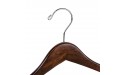 Quality Hangers Wooden Hangers Beautiful Sturdy Suit Coat Curved Hangers Great for Travelers Heavy Duty Hanger with Locking Bar Retro Finish 5 - BPS0DNFN0