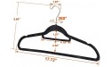 Saturnpower Suit Hangers Ultra Thin Velvet Coat Hangers Non Slip Flocked Clothes Hanger 360°Swivel Hook 100 Pack Lot，Black - BQPZ7R066