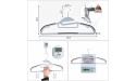 SONGMICS 50 Pack Coat Hangers Premium Quality Plastic Suits Hangers Heavy Duty S-Shaped Opening Non-Slip Durable Thickness Space Saving 360º Swivel Hook 16.3 inch Wide Grey UCRP41G-50 - BGVG809MY