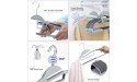 SONGMICS 50 Pack Coat Hangers Premium Quality Plastic Suits Hangers Heavy Duty S-Shaped Opening Non-Slip Durable Thickness Space Saving 360º Swivel Hook 16.3 inch Wide Grey UCRP41G-50 - BGVG809MY