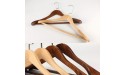 Wood Smooth Hanger Universal Non Slip Pants Bar Smooth Finish Solid Stable and Strong 45x6x24cm,for Dress Jacket Suit Coat,Home Heavy Clothes Hangers G - B5CVJ5FD5