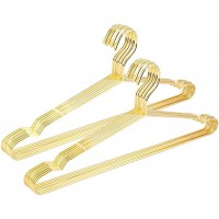 YINGHUA 15Pcs Copper Gold Metal Clothes Shirts Hanger with Groove Heavy Duty Strong Coats Hanger Suit Hanger Gold Color : Gold - BFNPQQXI1