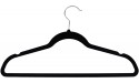 10 pc Premium Quality Black Velvet Hangers Space Saving Thin Profile Non-slip Padded with Notched Shoulders for Dresses and Blouses – Strong Enough for Coats and Pants - BK4MQNLLE
