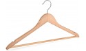 Bevoll Home Solid Wood Hanger with 12 Pack Set Smooth Finish for Long Lasting Use Exclusive Wooden Suit and Clothes Hanger Durable and Strong 360 Degree Metal Hook Designed for A Modern Home. - BWU8BZAY2
