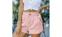 BFONE Women Elastic Waist Denim Shorts Casual Summer Mid Waisted Stretchy Ripped Jean Shorts Pants with Pockets - B1916AHPF
