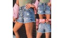 BFONE Women Summer Casual Shorts Pants with Pockets Sexy High Waist Slim Fit Hole Ripped Jeans Shorts Denim Shorts - BOBQXGDH1