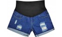 BFONE Women's Stomach Lift Band Denim Shorts Jeans Summer Casual Maternity Shorts Pregnant Pants Pregnancy Pants - BPG02VZDJ