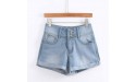 BFONE Women's Summer Low Waisted Washed Denim Shorts Push Up Raw Hem Ripped Cuffed Jeans Shorts Pants - BIY5PWGPQ
