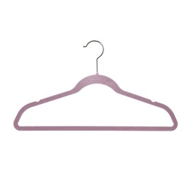 Econoco HSL17PP50 Velvet Suit Hanger with Notch Pink Pack of 50 - BM9T6Y3LW