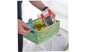 Foldable Crate Collapsible Crate Plastic Storage Basket Large Organizing Boxes Crates Storage Boxes for Home Laundry Clothes or Kitchen 4PCS - B27OOEEYI
