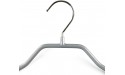Mawa by Reston Lloyd BodyForm Series Non-Slip Space-Saving Extra Wide Clothes Hanger For Jackets Suits & Coats Style 46 L Set of 5 Silver - BEVKB7FOV