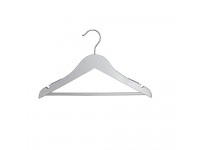 NAHANCO 20114WBHU Wooden Suit Hangers Flat 14" Low Gloss White Home Use Pack of 25 - BWAQRPHH3