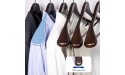 Nature Smile Luxury Mahogany Wooden Suit Hangers 6 Pack Wood Coat Hangers,Jacket Outerwear Shirt Hangers,Glossy Finish with Extra-Wide Shoulder 360 Degree Swivel Hooks & Anti-Slip Bar with Screw - B10H4ANQK