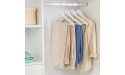 Nature Smile White Wooden Coat Hangers 16 Pack Premium Solid Wood Suit Clothes Hangers with Pants Bar - BJ0W10QP0